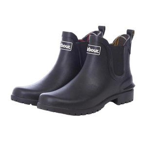 Women Wilton Wellington Ankle Rain Boots size 6 M black